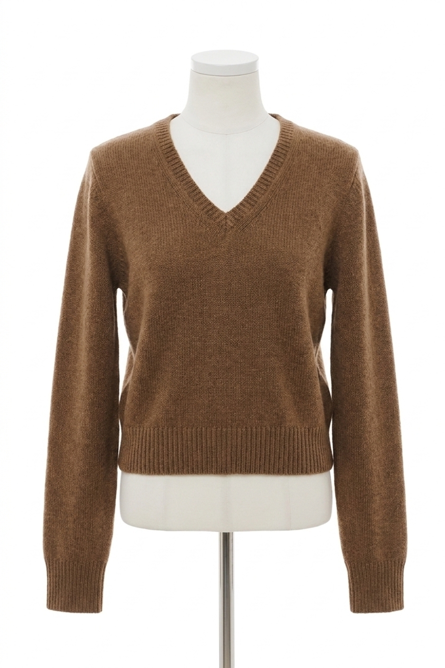 NEW NILI LOTAN everstyn sweater in dark camel